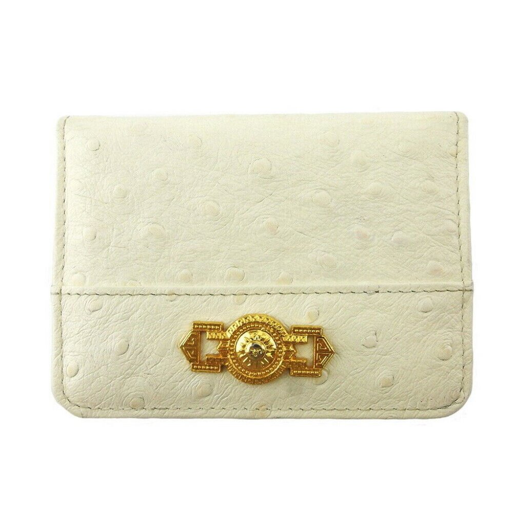 Authentic VERSACE Card Case Pass Case Regular Subscription USED